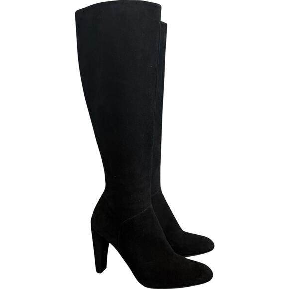 STUART WEITZMAN Knee High Boots Black Suede Size 8 - Picture 1 of 16